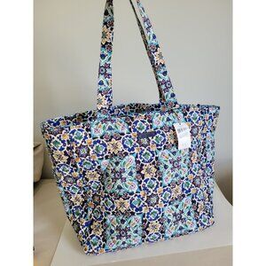 Vera Bradley Large Glenna Tote Lisbon Medallion Cool New with tags uilted
